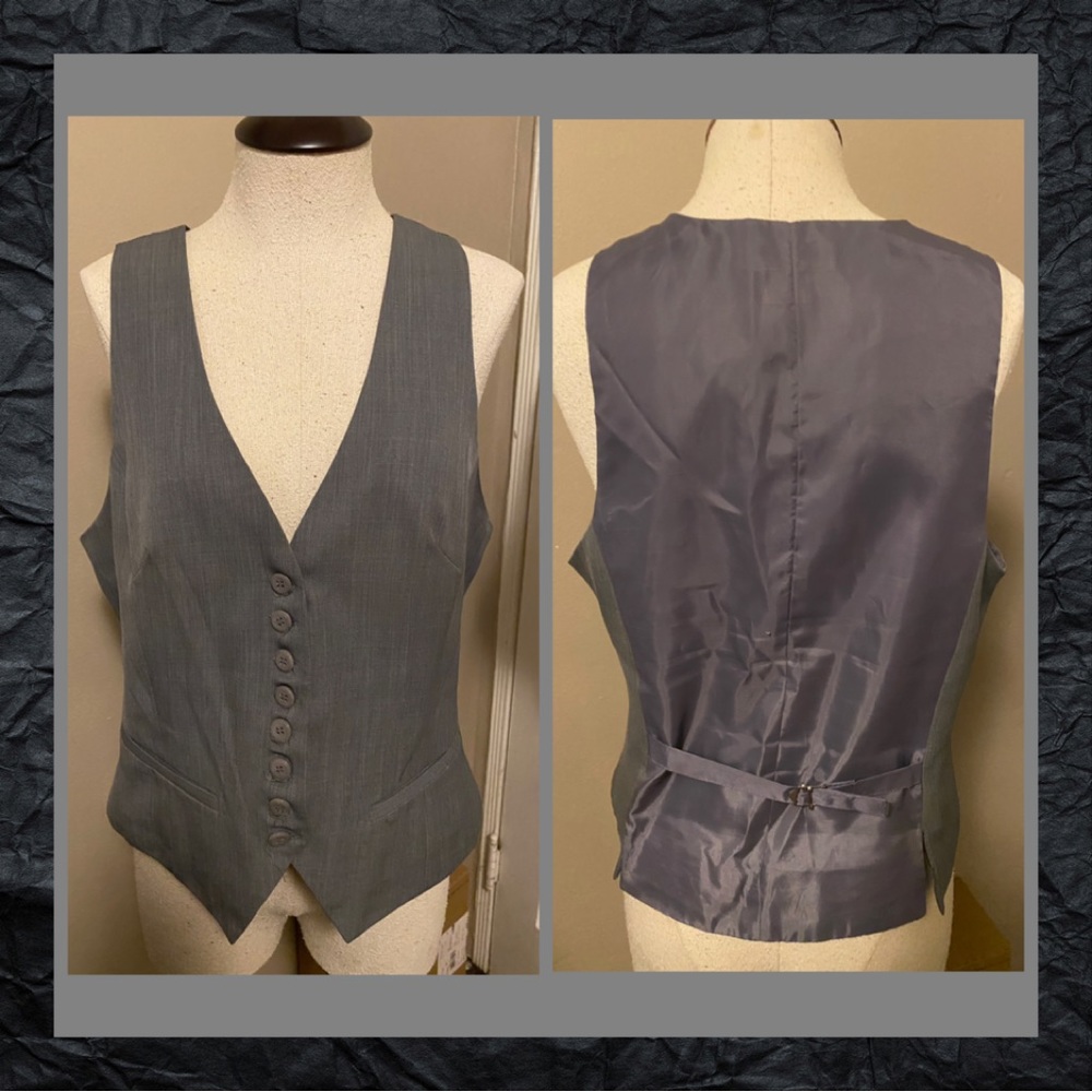 B Tru Heather Grey Vest - M